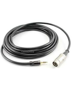 CablesOnline 15ft 7-Pin Din Male to 3.5mm(1/8in) Stereo Male Professional Premium Grade Audio Cable for Bang & Olufsen, Naim, Quad.Stereo Systems (BO-815N)