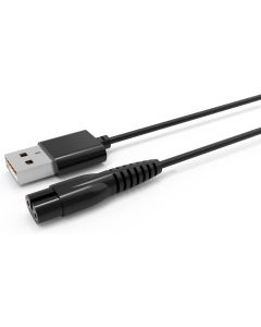 Replacement Charging Cable for SURKER Mens Hair Clippers K7S K7S-Silver K7S-Golden K9S SK-1616 5Ft Charger Cable Power Cord Black