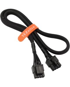 YEZriler CPU 8 Pin Male to CPU 8 Pin (4+4 Detachable) Male EPS-12V Motherboard Power Adapter Sleeved Cable for Corsair Modular Power Supply 25-inch (63cm)
