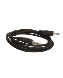 YCS Basics 3 Foot 2.5mm Male to 3.5 Male 4 Conductor Audio Cable
