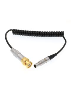 DRRI Ambient Recording BNC to 5 pin Male Coiled Cable TIME Code Cable for ARRI Alexa/Sound Devices (Coiled Cable)