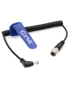 Eonvic DC to Hirose 4pin Male Plug Power Coiled Cable for Sound Devices Zaxcomn Zoom F4 F8 Blackmagic Cinema Camera 4K